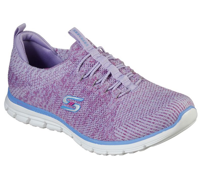 Skechers Luminate - She's Magnificent - Womens Slip On Shoes Purple/Blue [AU-YV2857]